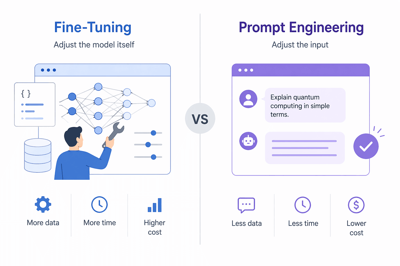 Fine-Tuning vs Prompt Engineering for Small Projects